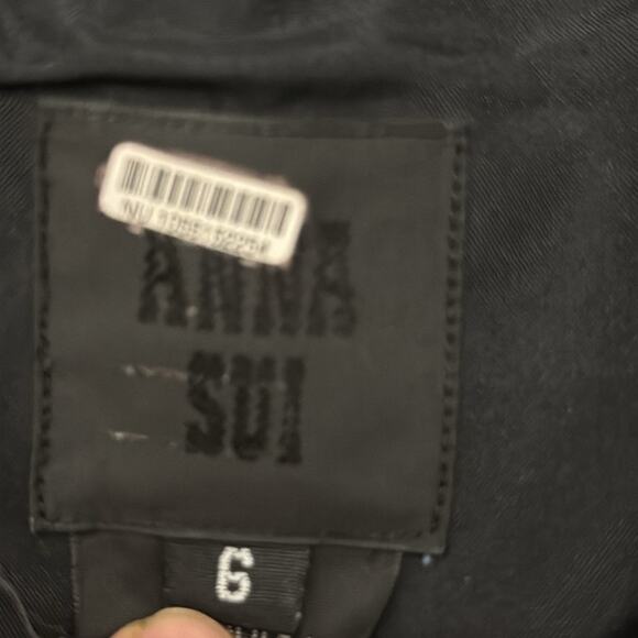 Free People x Anna Sui Pink Metallic Leather Mini Dress - Picture 9 of 10